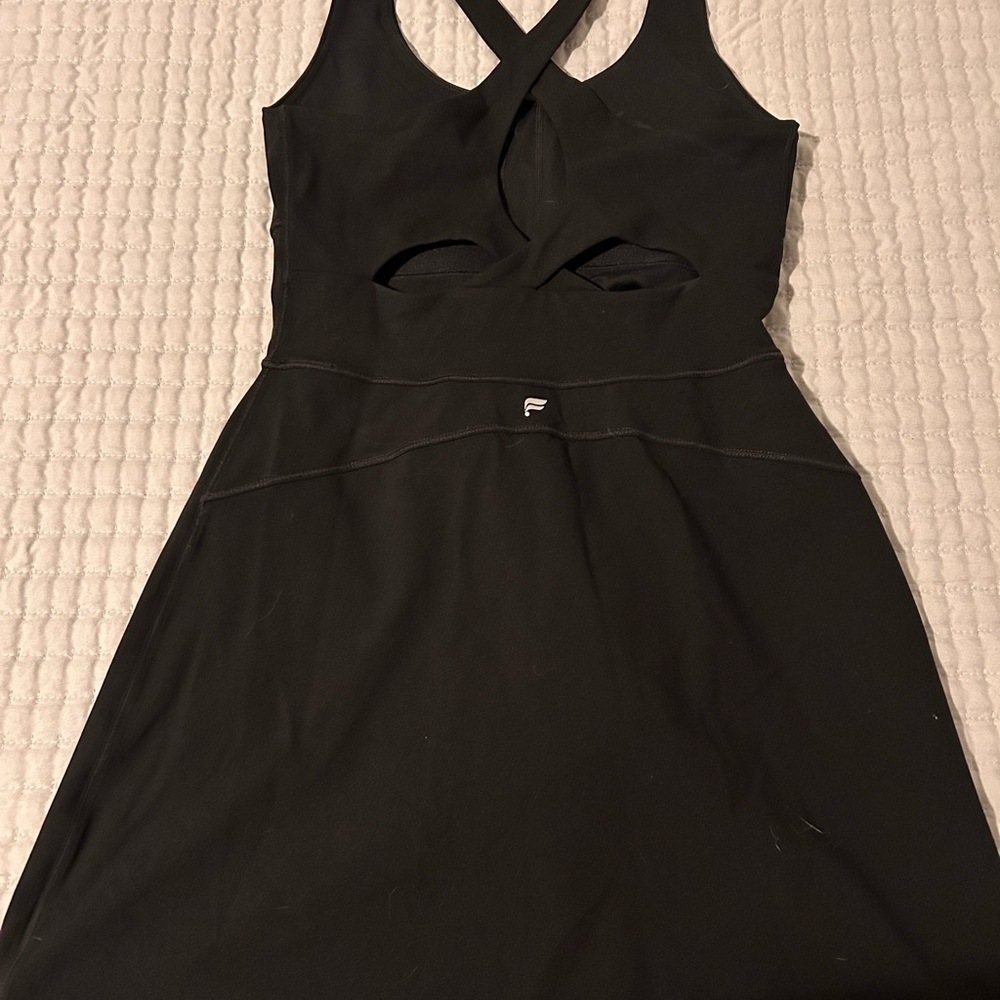 Fabletics Black Cutout Mini Dress